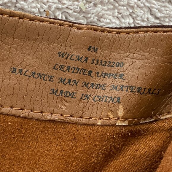 Sam Edelman Brown Suede Wedge Ankle Boots Size 8M Leather Zip Booties - Picture 5 of 8